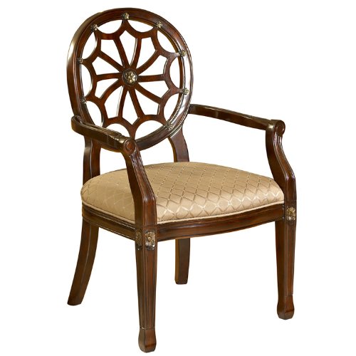 Powell Spider Web Back Accent Chair