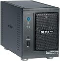 Netgear RND2110-100ISS Readynas Duo NAS-System mit Festplatten 1x1TB (2-Bay, SATA, Ethernet) schwarz