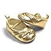 LIVEBOX Infant Baby Girls' Premium Soft Sole Mary Jane with Bow Prewalker Toddler Shoes(M: 6~12 months,Golden)
