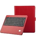 IVSO� New iPad 4 & iPad 3 & iPad 2 Bluetooth Keyboard Portfolio Case - DETACHABLE Bluetooth Keyboard Stand Case / Cover for New iPad 4 & iPad 3 with 4 Color Options (Red)