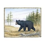 2 Country Art Prints Bear and Moose Picture Home Decor by wallsthatspeak
