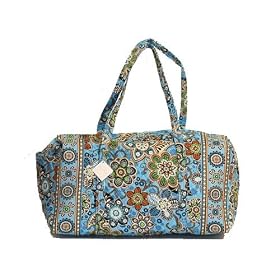 Buy Vera Bradley Large Duffel Bag Bali Blue by Vera Bradley