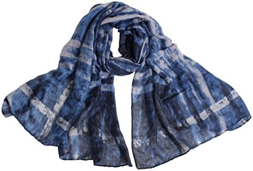 Mcet Womens Fashionable Soft Chiffon Scarf Blue