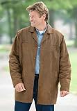 Notch Collar Leather Carcoat