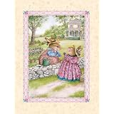 Art4Kids Bunny Gossip Mounted Art Print -09x12 by Art4Kids