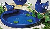 FRANK Keramik-Vogeltränke, blau