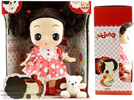 Ddung 25cm Plush Big Doll: Dot Puff (Dark Brown / Brunette)