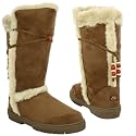New Womens Chestnut Fur Suede Style Flat Winter Boots