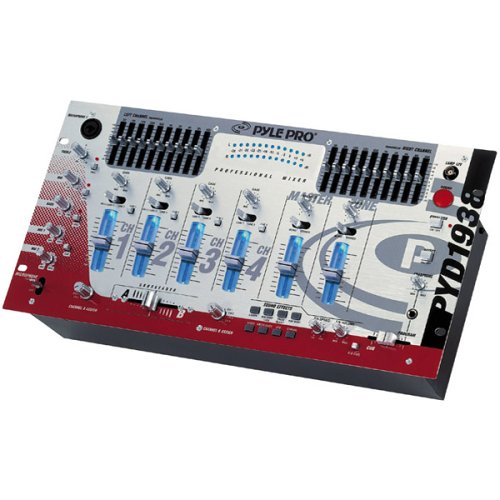 Pyle 19 Inch 4 CHANNEL Rack mount Professional Mixer with Sfx