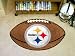 NFL Pittsburgh Steelers Football Shaped Area Rug - Home Decor Floor Mat