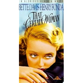 That Certain Woman [VHS]