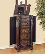 Jewelry Armoire Masterpiece Antique Gold and Hand Painted Jewelry Armoire By Powell Furniture
