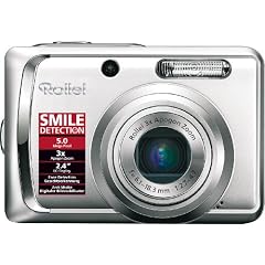 Rollei Compactline 55 Digitalkamera (5 Megapixel, 3-fach opt. Zoom, 6,1 cm (2,4 Zoll) Display) silber