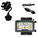 Garmin Nuvi 770 Auto Cup Holder with Car Charger - Uses Gomadic TipExchange