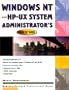 Windows NT and HP-UX System Administrator's "How-To" Book (HP Professional Books)