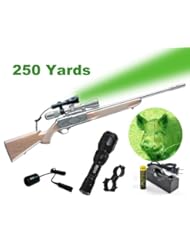 Sports: Orion H25-G 250 Yard Green LED Hog Hunting Light with Pressure Switch and Scope Mounting Kit (1 inch Scope Mount & Pressure Switch) - Orion