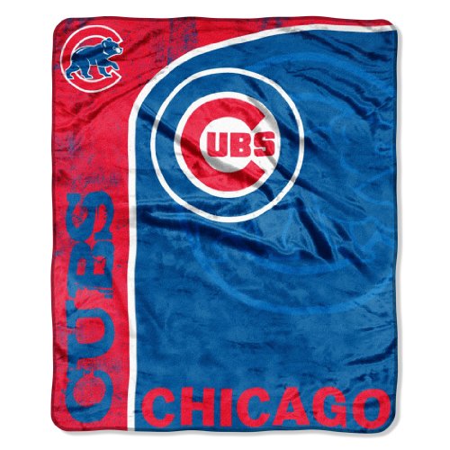 MLB Chicago Cubs 50-Inch-by-60-Inch Micro Plush Raschel Throw 