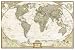 National Geographic Executive Laminated Wall Map, World, 43 1/2in. x 30in.