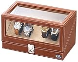 GENEVE YACHT CLUB LEDワインディングマシーン ブラウン 4個巻き JYC92-388