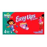Pampers Easy Ups Trainers For Girls, Size 4, 88-Count
