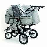 Trends For Kids Carrycot Rain Cover for Twinner Twist Duo, Clear