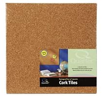 Quartet Cork Tile, 12-x-12 Inches, 4/Pack, Natural (QRT102)