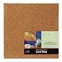 Cork Wall Tiles, With Foam Tape, 12x12, 4/PK, Natural