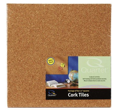 4PK 12x12 LT Cork Tile 1 pounds (PACK)