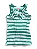 GUESS Kids Girls RUFFLE FRONT STRIPED TANK
