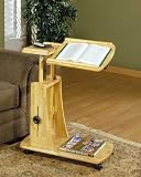 Deluxe Laptop Reading Cart in Natural Finish By Studio RTA Furniture