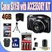Canon PowerShot SX150 IS 14.1 MP Digital Camera with 12x Wide-Angle Optical Image Stabilized Zoom with 3.0-Inch LCD (Black) W/4GB SDHC Memory + Memory Card Wallet + Rechargeable Batteries + Charger + SDHC Card Reader + LCD Screen Protectors + Case + Accessory Saver Bundle!