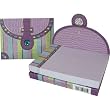 Moc Croc and Stripes Punch Studio Purse Pocket 75-Page mini notepad