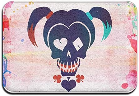 EVALY Suicide Squad Harley Quinn Home Furnishing Pet NonSlip Mat 23.6Lx15.7W
