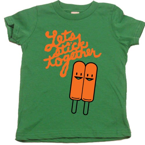 Let's Stick Together on Short Sleeve Toddler Fine Jersey T-shirt