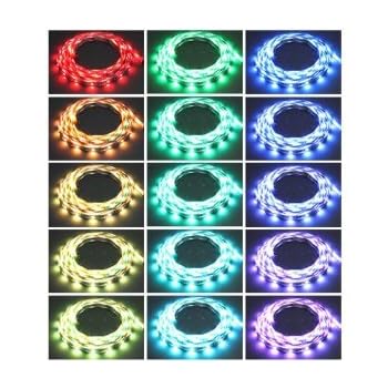 Set A Shopping Price Drop Alert For 16.4 Ft RGB Color Changing Kit with LED Flexible Strip, Controller + Remote and 12 Volt 4 Amp Power Supply By Ledwholesalers, 2034rgb Kit