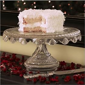 Waterford 12 Days of Christmas Footed Cake Plate and Knife Set