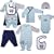 Hudson Baby 6-Piece Construction Zone Layette Set - Blue, Newborn