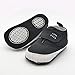 Weixinbuy Baby Boy's Canvas Soft Sole Velcro Sneaker High Shoe Black M
