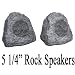 New 5.25" Woofers Outdoor Garden Waterproof Granite Rock Patio Speaker Pair 2R5G