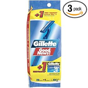Gillette Good News! Razors, 12-Count Bag (Pack of 3)