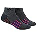 adidas Men's Climalite X II Low Cut Sock (2-Pair), Tech Grey Marl/Black Marl/Solar Zest/Blue Beauty, Size 6-12