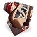 Abstract Guitar Tie by Wild Ties - Rust Silk