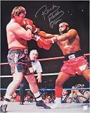 Rowdy Roddy Piper - Boxing Mr. T - Autographed 16x20 Photograph