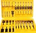 Woodworker's 48-Piece Quick-Change Bit Set - Counter-sinkers, Forstner Bits, Plug Cut...