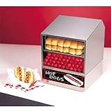 IMAGE OF Nemco Food Equipment 8301 Roll-A-Grill Hot Dog Steamer Counter Top 150 Hot Dogs 30 Bun Capacity