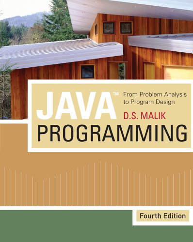 Java(TM) Programming: From Problem Analysis to Program Design