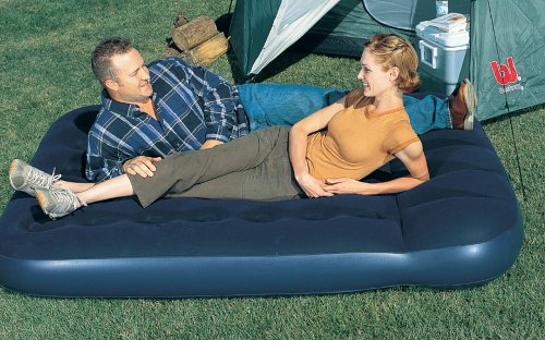 City Travel Guides Discounted  Outdoor Living : Easy Inflate Flocked Air Bed - Double size with built in pump