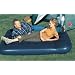 Easy Inflate Flocked Air Bed - Double size with built in pump