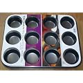 12 DEEP CUP NON STICK MUFFIN FAIRY CAKE TRAY TIN
