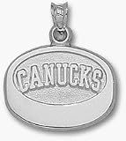 Vancouver Canucks 'Canucks Puck' Pendant - Sterling Silver Jewelry